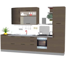 Kitchen 2 3D Object | FREE Artlantis Objects Download
